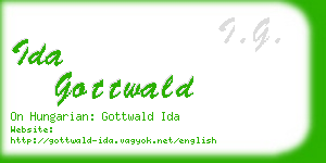 ida gottwald business card